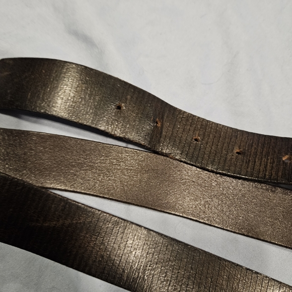 Perry Ellis men's dark brown leather belt - Picture 5 of 11